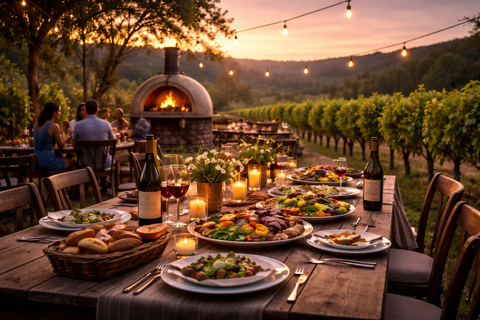 Winery dinner experience
